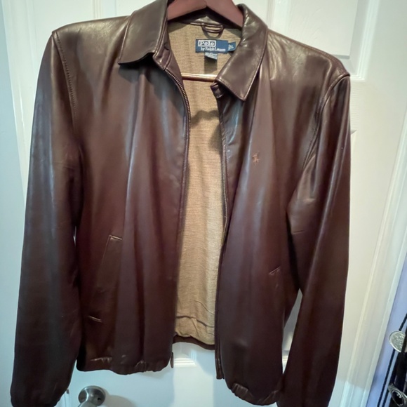 Polo Ralph Lauren Leather Jacket-Black Lambskin - Picture 5 of 5